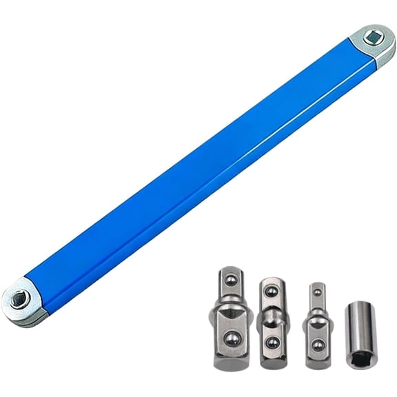 3/8 Drive Ratchet Extension Wrench, Adjustable Head for Auto Repair