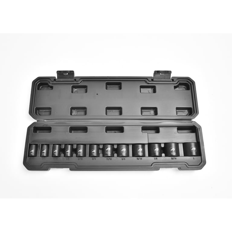 3/8 in. Drive 5/16-1 in. 6-Point Deep Impact Socket Set (12-Piece) 3/8 in. Drive 5/16-1 in. 6-Point Deep Impact Socket Set (12-Piece)