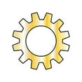 thumbnail image 1 of 3/8 External Tooth Lock Washer Zinc Yellow (Pack Qty 6,000) BC-37WEY, 1 of 1