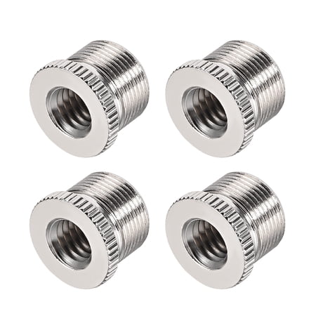 3/8” Female To 5/8" Male Threaded Screw Adapter For Microphone Stand Copper 4 pcs