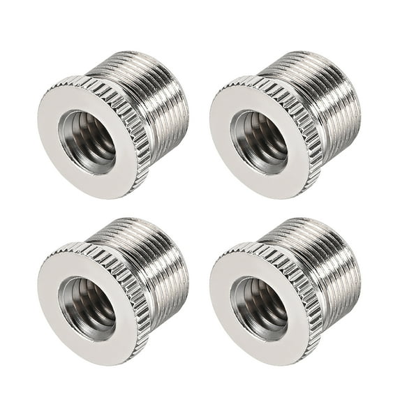 3/8” Female To 5/8" Male Threaded Screw Adapter For Microphone Stand Copper 4 pcs