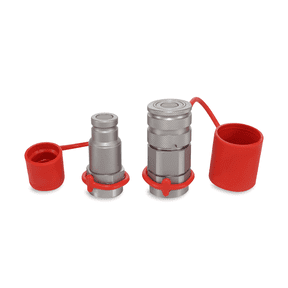 3/8" Flat Face Hydraulic Quick Connect Coupler Set – ISO 16028 | 3/8" NPT | Skid Steer, Tractor, Loader | High-Pressure 5800 PSI | Magister Hydraulics