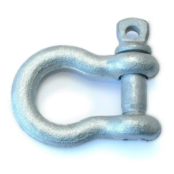 3/8" Galvanized Steel Screw Pin Anchor Shackle (1 pcs.)