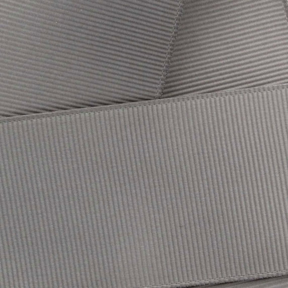 3/8" Grosgrain Ribbon Solid 012 Silver 5yd