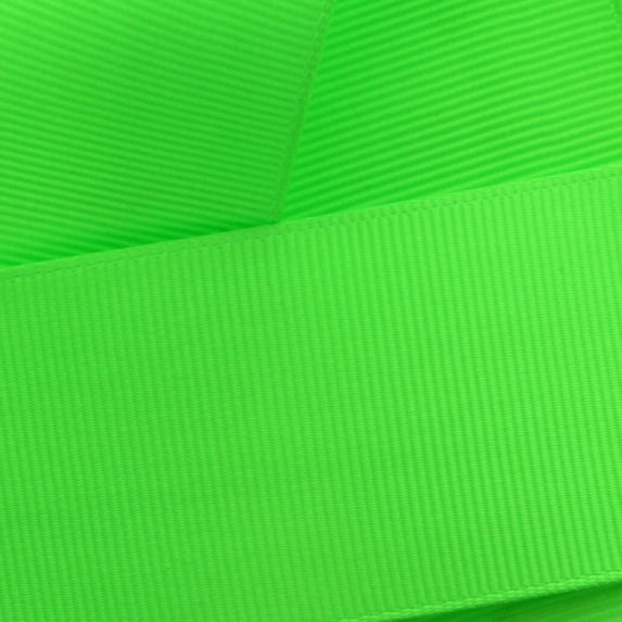 3/8" Grosgrain Ribbon Solid 556 Acid Green 100 Yard