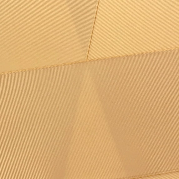 3/8" Grosgrain Ribbon Solid 826 Light Gold 5 Yard