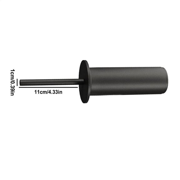 3/8" Heavy Duty Weight Stack Pin - Replacement Selector Pin For Gym Equipment, Steel Fitness Machine Accessories With Spring Clip - Fits Most Home & Commercial Cable Machines (Black)