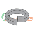 thumbnail image 1 of 3/8" Heavy Split Lock Washers / Steel / Plain / Outer Diameter: .688" / Thickness: .115" (Quantity: 6,250 pcs), 1 of 1