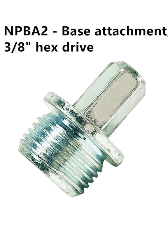 3/8" Hex Drive Base Attachment for Multi-Purpose Multi-Function Multi-Task Telescopic Ceiling Lag-Pole,Installing Overhead Lag Screw Purlin Clip J-Hook Threaded Pencil Rod Duct Strap Electrical Drop