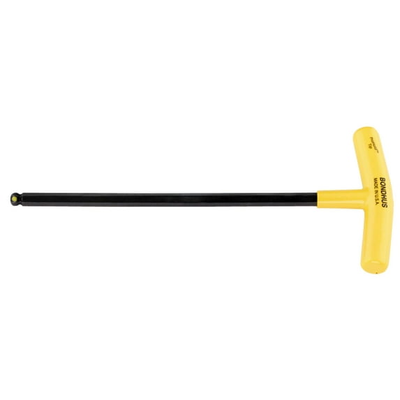 3/8" Hex Prohold® Balldriver® T-Handle Wrench, Protanium® High Torque Steel With Proguard™ Finish, 11.8" Long - Bondhus® USA