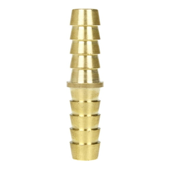 3/8" Hose Inner Diameter Hose Barb Splicer Solid Yellow Brass Straight Connector