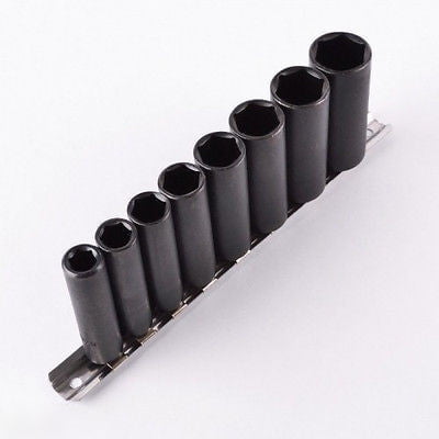 3/8" INCH DR DRIVE SAE DEEP WELL IMPACT SOCKET WRENCH TOOL SET