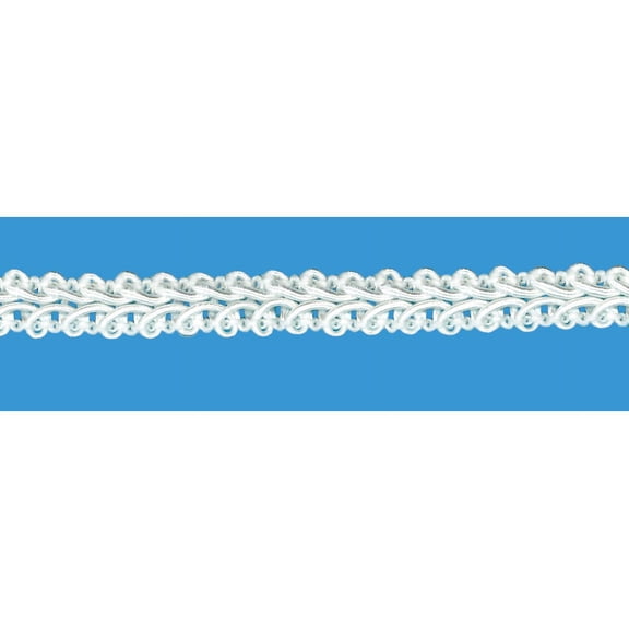 3/8 INCH WHITE BABY CHINESE GIMP