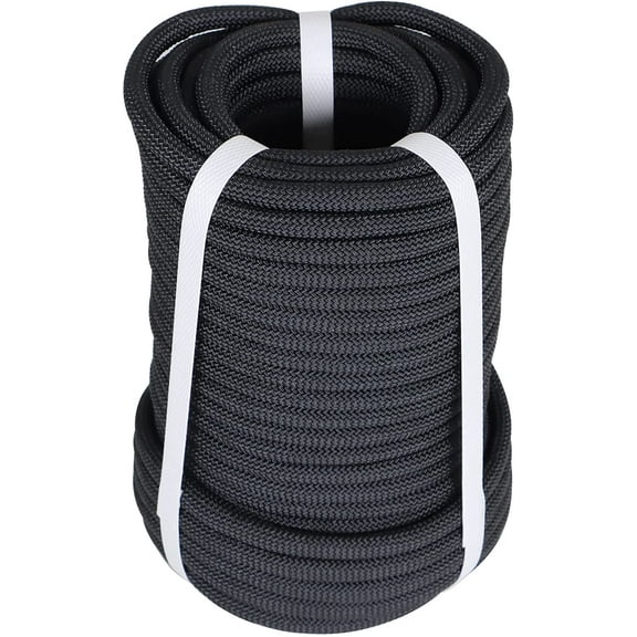 3/8 Inch 100 Feet Braided Rope 3520 LBS High Strength Polyester Rope Tree Work Rope for Swing Camping