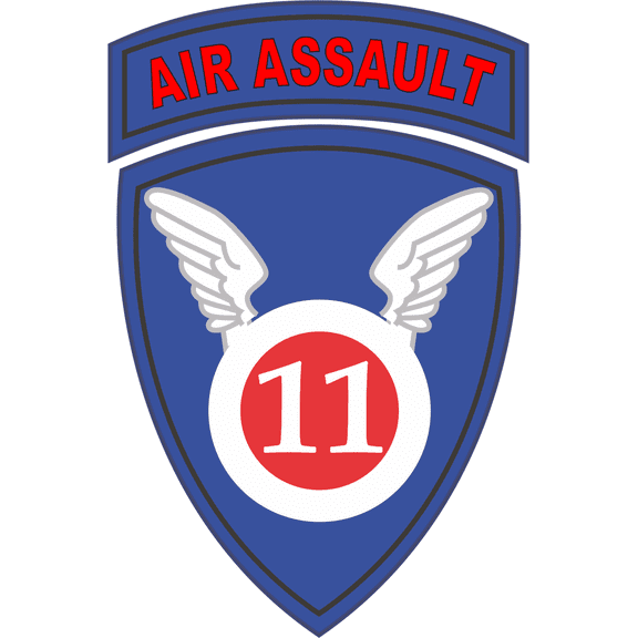 3.8 Inch 11th Airborne Division Air Assault Decal