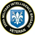 thumbnail image 1 of 3.8 Inch 205th Military Intelligence Brigade Decal Sticker, 1 of 1