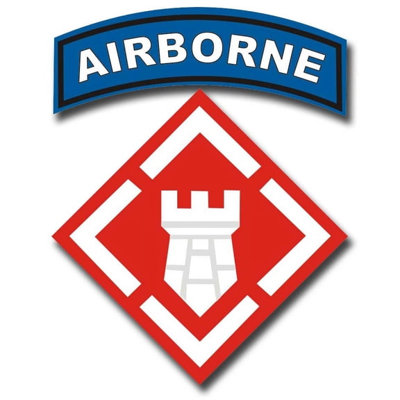 3.8 Inch 20th Engineering Brigade Airborne Sticker Decal