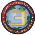 thumbnail image 1 of 3.8 Inch 3rd Marine Division CLR-3 Combat Logistics Regiment 3 Sticker Decal, 1 of 1