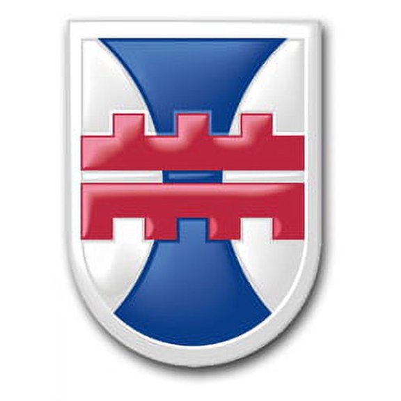 3.8 Inch 412th Engineer Corps Command Patch Vinyl Transfer Decal