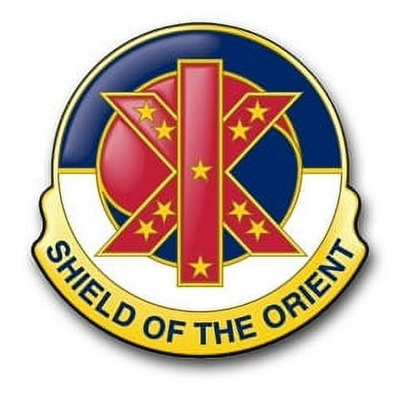 3.8 Inch 4th U.S. Army Corps Unit Crest Vinyl Transfer Decal