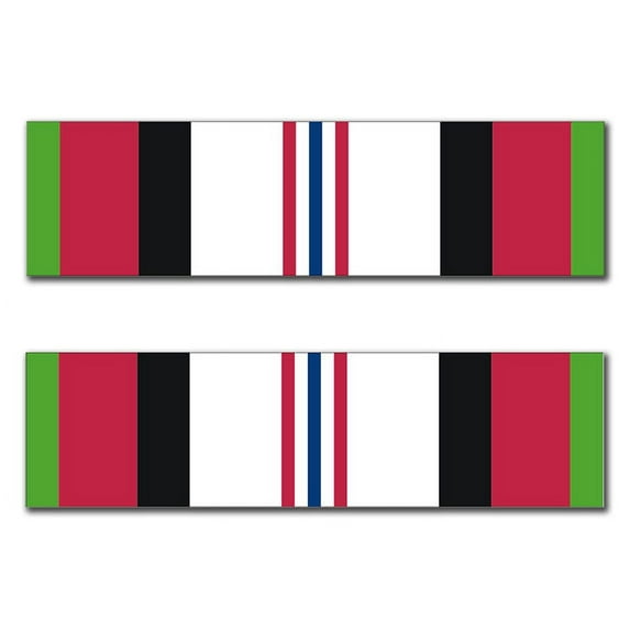 3.8 Inch Afghanistan Campaign Ribbon Bumper Sticker