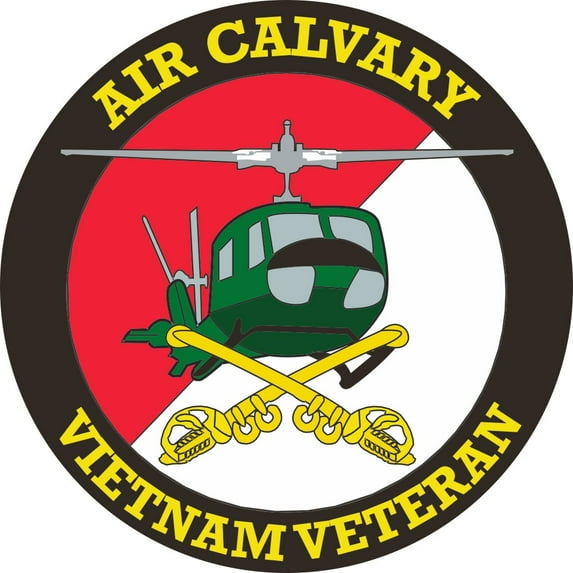3.8 Inch Air Cavalry Vietnam Veteran Decal