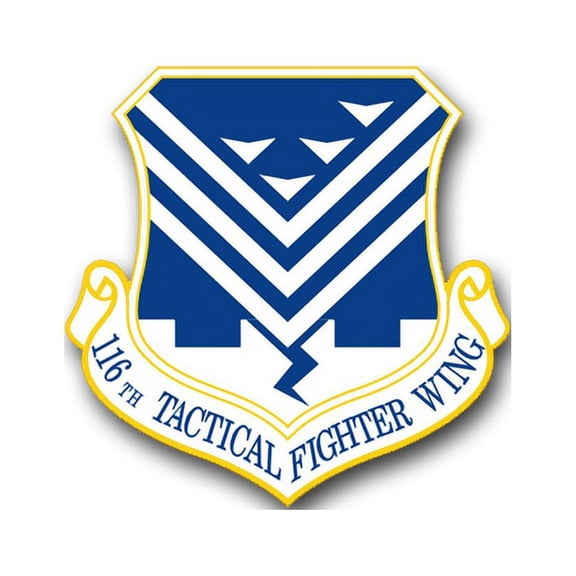 3.8 Inch Air Force 116th Tactic Fighter Wing Vinyl Transfer Decal