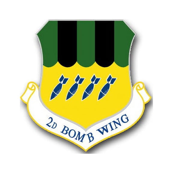 3.8 Inch Air Force 2nd Bomb Wing Vinyl Transfer Decal