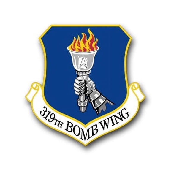 3.8 Inch Air Force 319th Bomb Wing Vinyl Transfer Decal