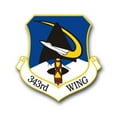 thumbnail image 1 of 3.8 Inch Air Force 343rd Wing Vinyl Transfer Decal, 1 of 1