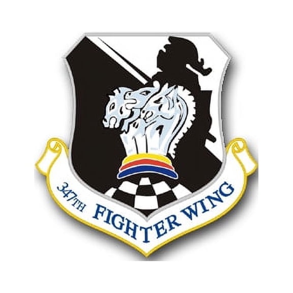 3.8 Inch Air Force 347th Fighter Wing 3.8'' Vinyl Transfer Decal