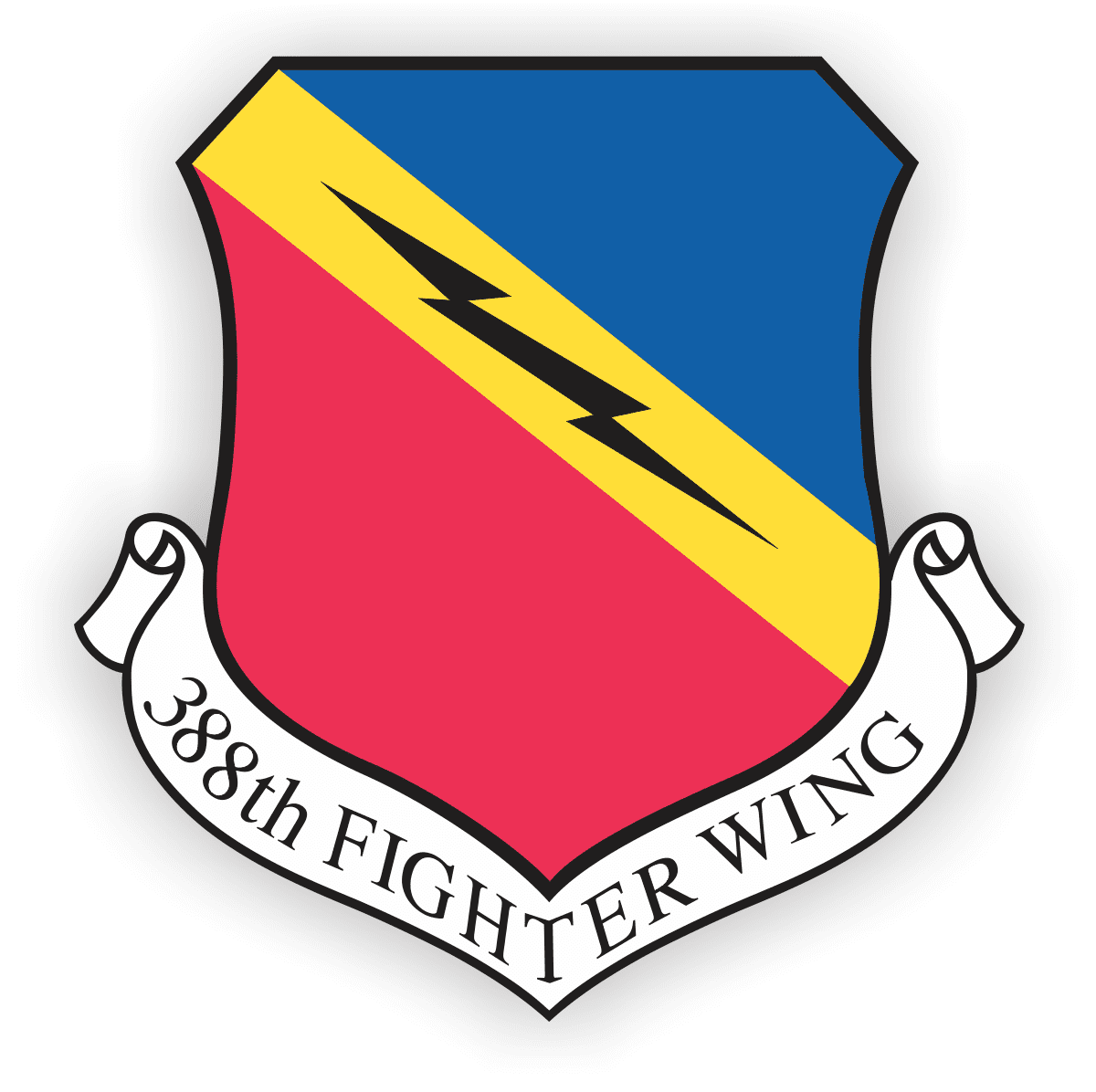 3.8 Inch Air Force 388th Fighter Wing Vinyl Transfer Decal - Walmart.com