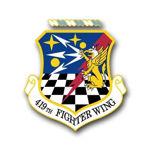 3.8 Inch Air Force 419th Fighter Wing Vinyl Transfer Decal