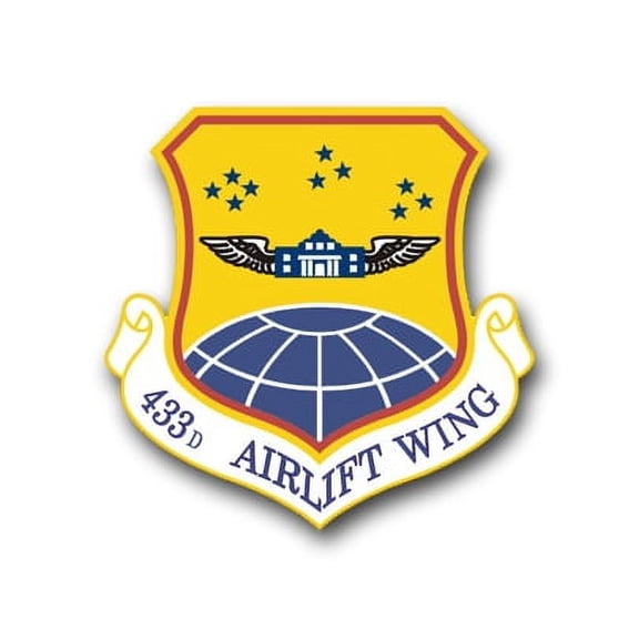 3.8 Inch Air Force 433rd Airlift Wing Vinyl Transfer Decal