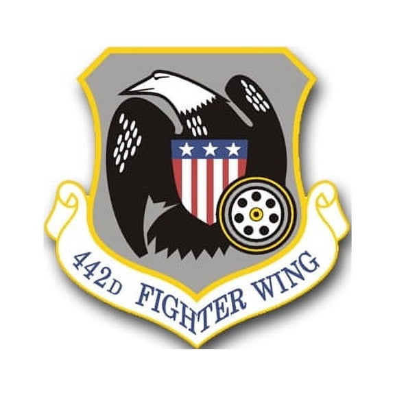 3.8 Inch Air Force 442nd Fighter Wing Vinyl Transfer Decal