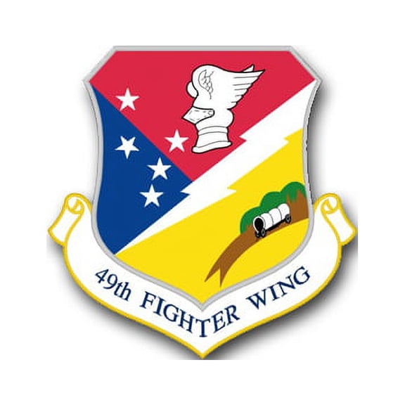 3.8 Inch Air Force 49th Fighter Wing Vinyl Transfer Decal