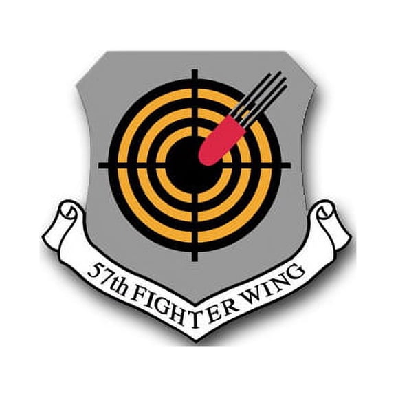 3.8 Inch Air Force 57th Fighter Wing Vinyl Transfer Decal