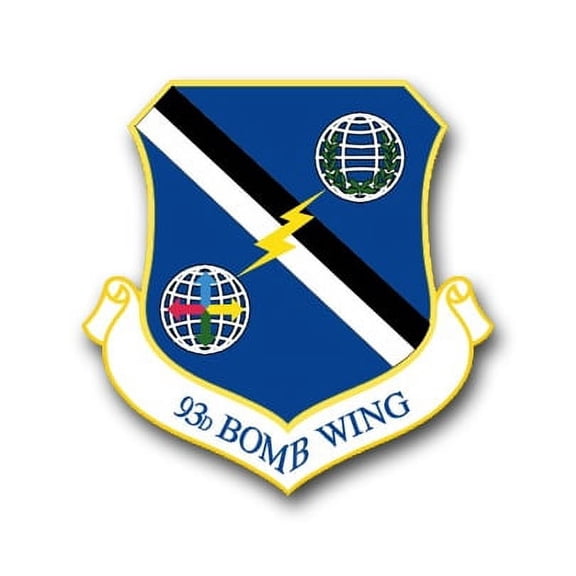 3.8 Inch Air Force 93rd Bomb Wing Vinyl Transfer Decal