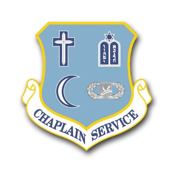 3.8 Inch Air Force Chaplain Service Vinyl Transfer Decal