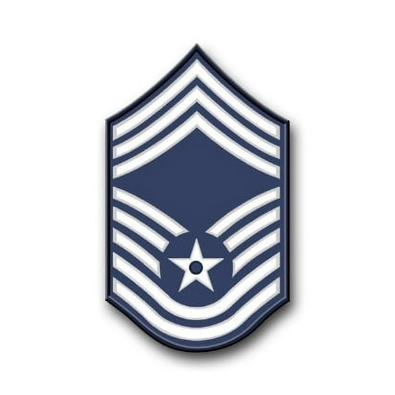 3.8 Inch Air Force Chief Master Sergeant (No Diamond) Vinyl Transfer Decal