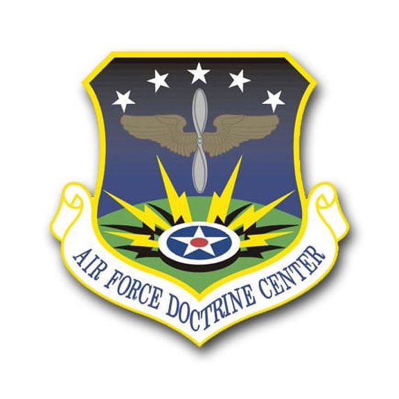 3.8 Inch Air Force Doctrine Center Vinyl Transfer Decal