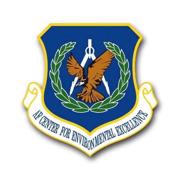 3.8 Inch Air Force Environmental Excellence Center Vinyl Transfer Decal