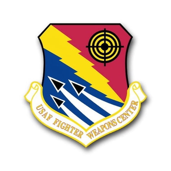 3.8 Inch Air Force Fighter Weapons Center Vinyl Transfer Decal