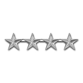 3.8 Inch Air Force General Officer Rank Insignia Vinyl Transfer Decal