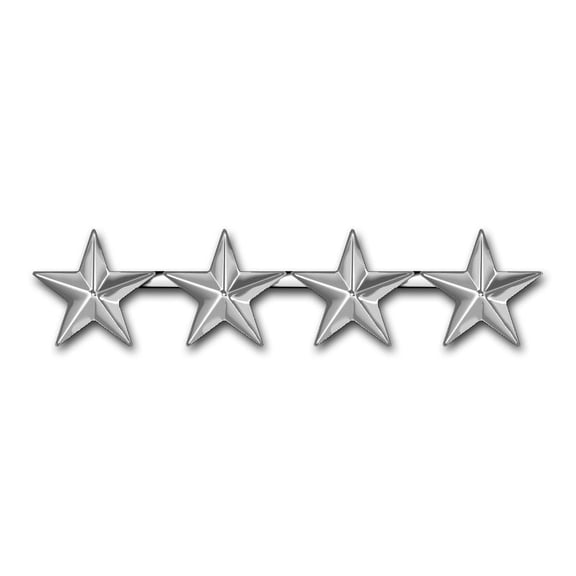 3.8 Inch Air Force General Officer Rank Insignia Vinyl Transfer Decal