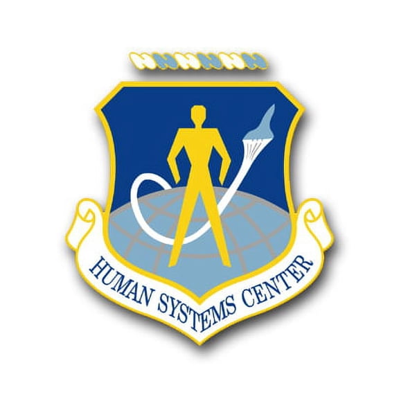 3.8 Inch Air Force Human Systems Center 3.8'' Vinyl Transfer Decal