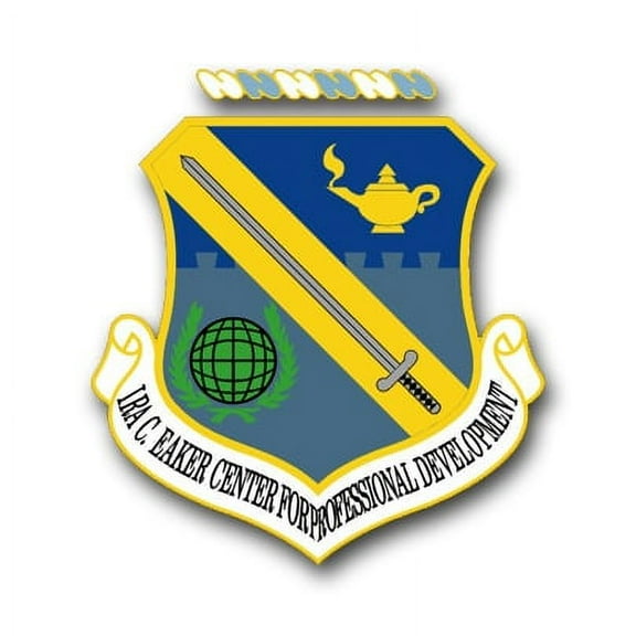 3.8 Inch Air Force Ira C. Eaker Center Professional Development Vinyl Transfer Decal