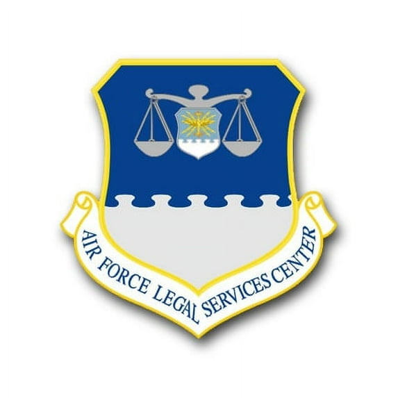 3.8 Inch Air Force Legal Services Center Vinyl Transfer Decal