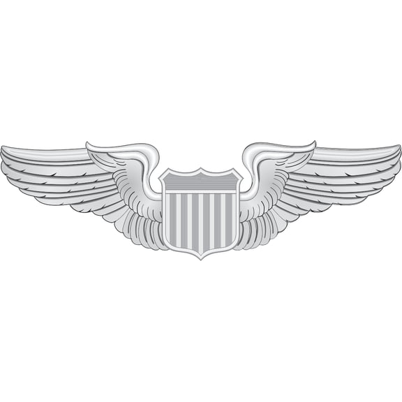 3.8 Inch Air Force Pilot Wings Decal