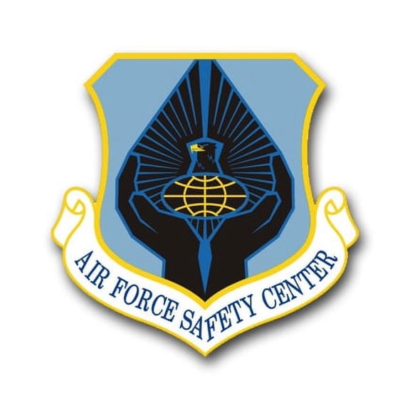 3.8 Inch Air Force Safety Center Vinyl Transfer Decal